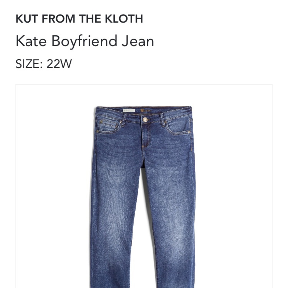 Slightly worn boyfriend jeans plus size 22